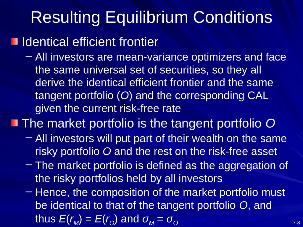 Capital Asset Pricing Model and Arbitrage Pricing - slide 8 of 52