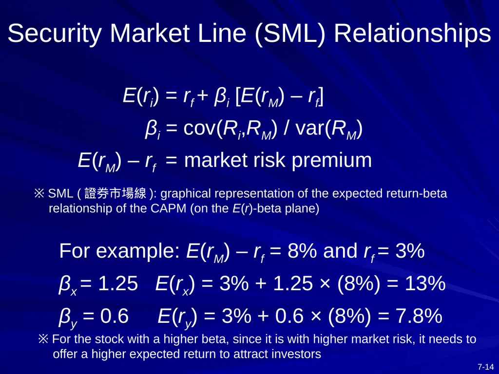 Capital Asset Pricing Model and Arbitrage Pricing - slide 14 of 52