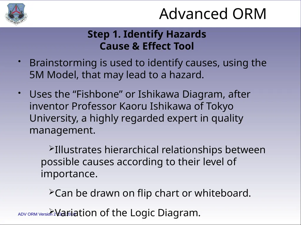 1 ADVANCED LEVEL OPERATIONAL RISK MANAGEMENT Civil - slide 24 of 65