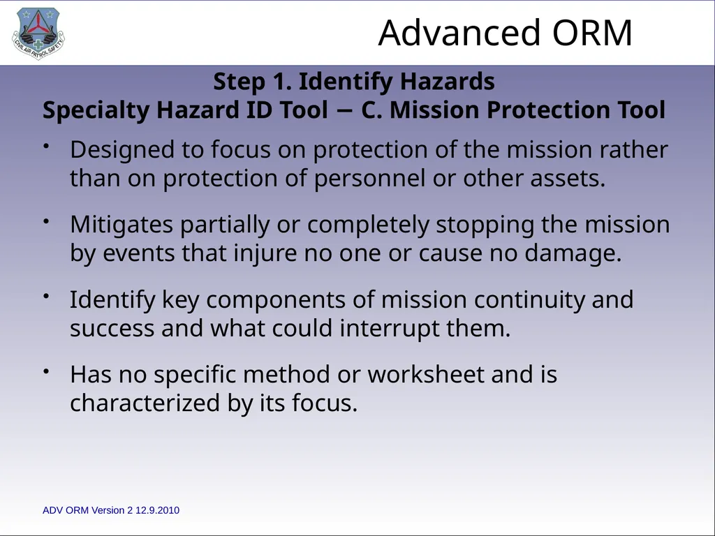 1 ADVANCED LEVEL OPERATIONAL RISK MANAGEMENT Civil - slide 32 of 65