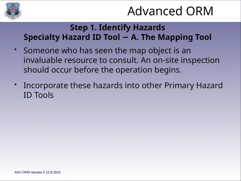 1 ADVANCED LEVEL OPERATIONAL RISK MANAGEMENT Civil - slide 29 of 65