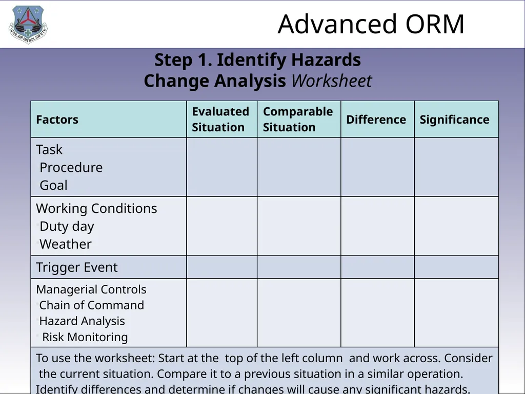 1 ADVANCED LEVEL OPERATIONAL RISK MANAGEMENT Civil - slide 23 of 65