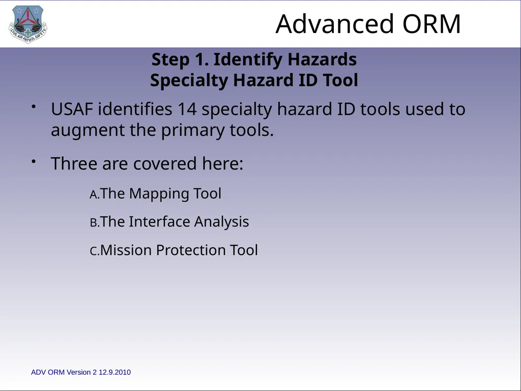 1 ADVANCED LEVEL OPERATIONAL RISK MANAGEMENT Civil - slide 27 of 65