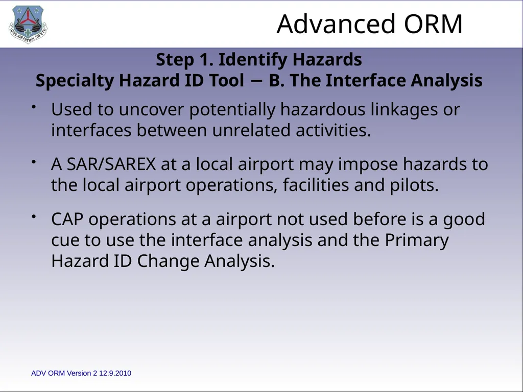 1 ADVANCED LEVEL OPERATIONAL RISK MANAGEMENT Civil - slide 30 of 65