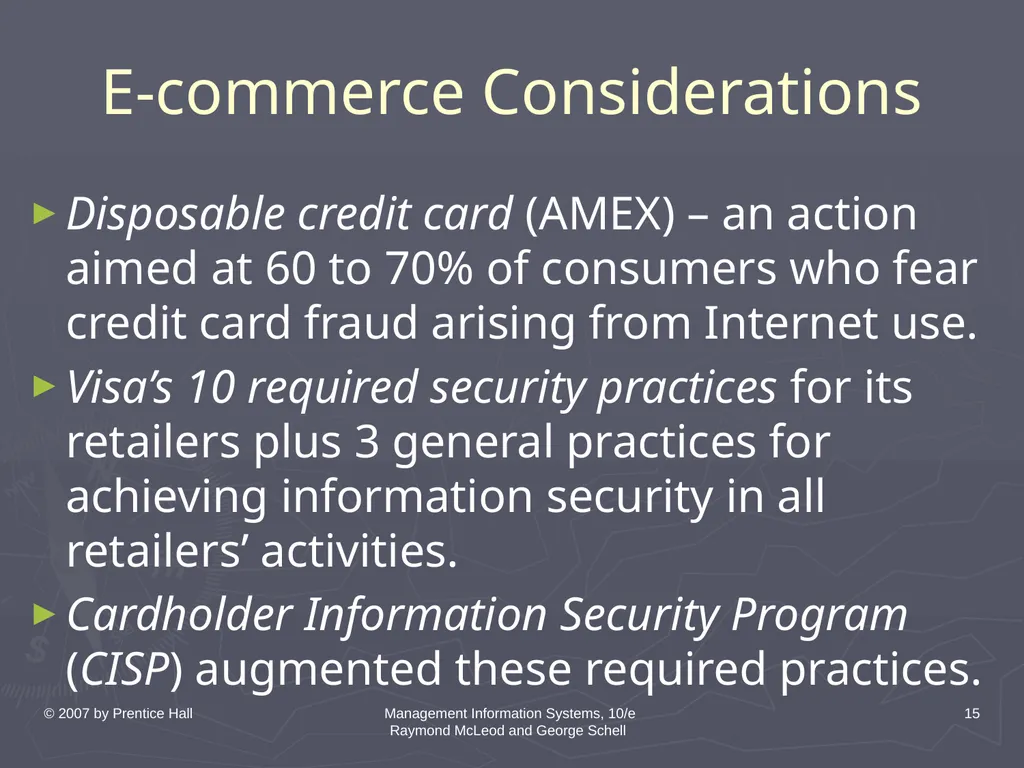 © 2007 by Prentice Hall Management Information - slide 15 of 35