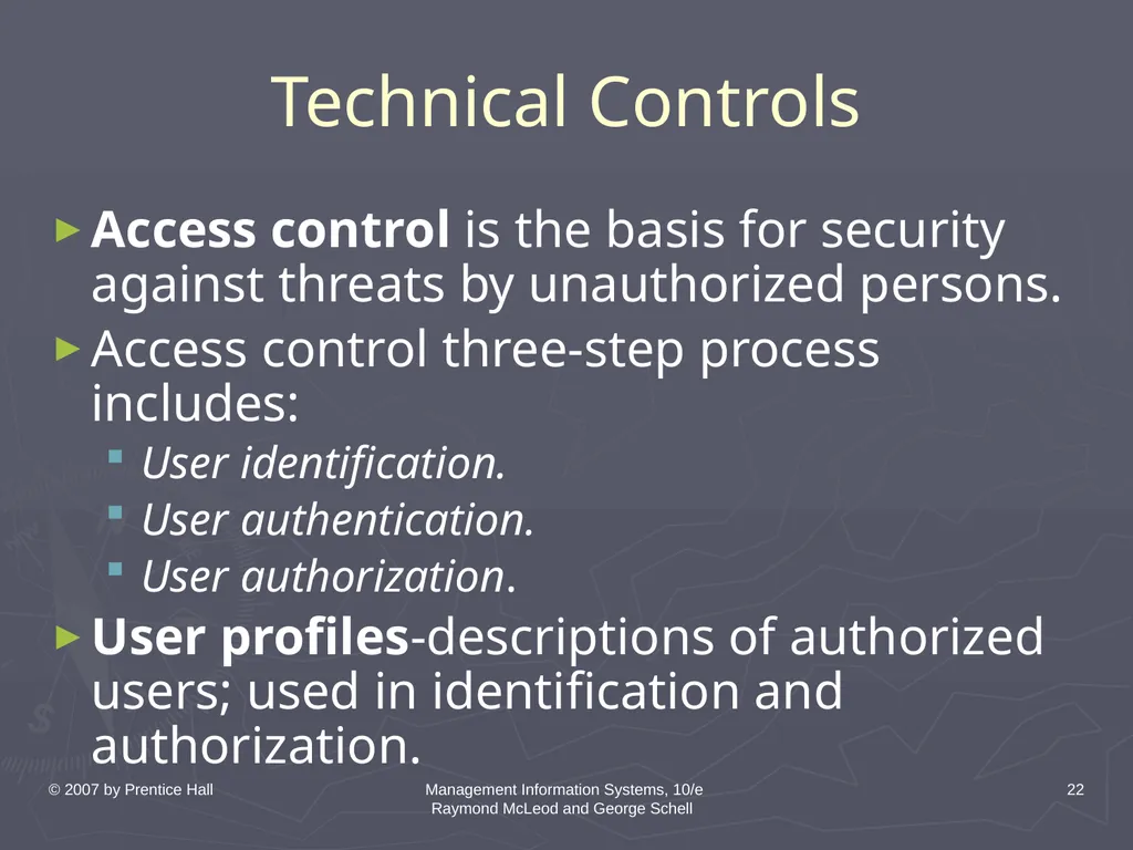 © 2007 by Prentice Hall Management Information - slide 22 of 35