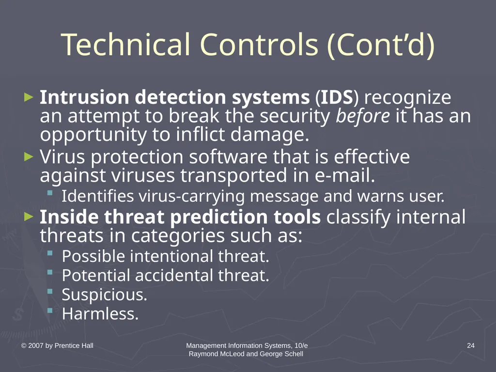 © 2007 by Prentice Hall Management Information - slide 24 of 35