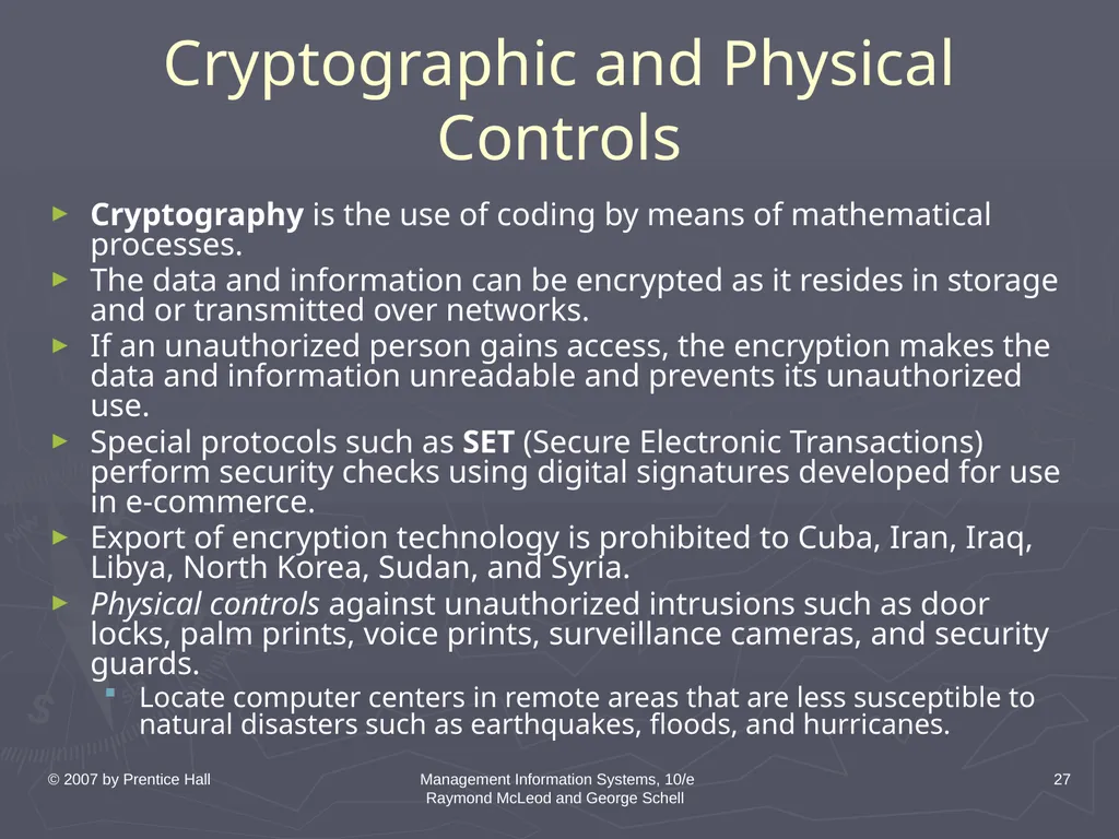 © 2007 by Prentice Hall Management Information - slide 27 of 35