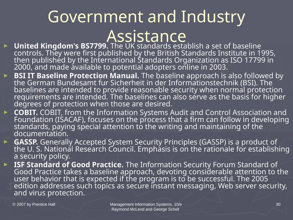 © 2007 by Prentice Hall Management Information - slide 30 of 35