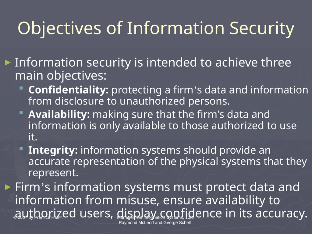 © 2007 by Prentice Hall Management Information - slide 7 of 35