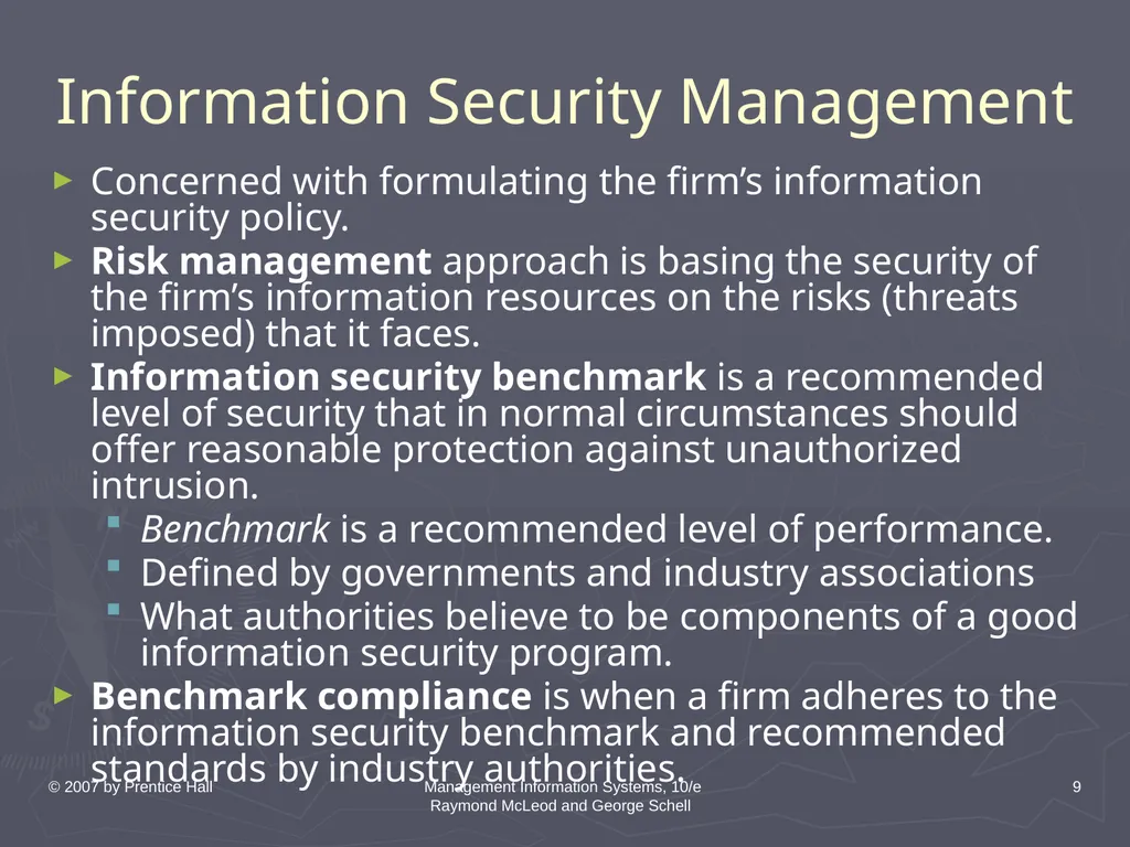 © 2007 by Prentice Hall Management Information - slide 9 of 35
