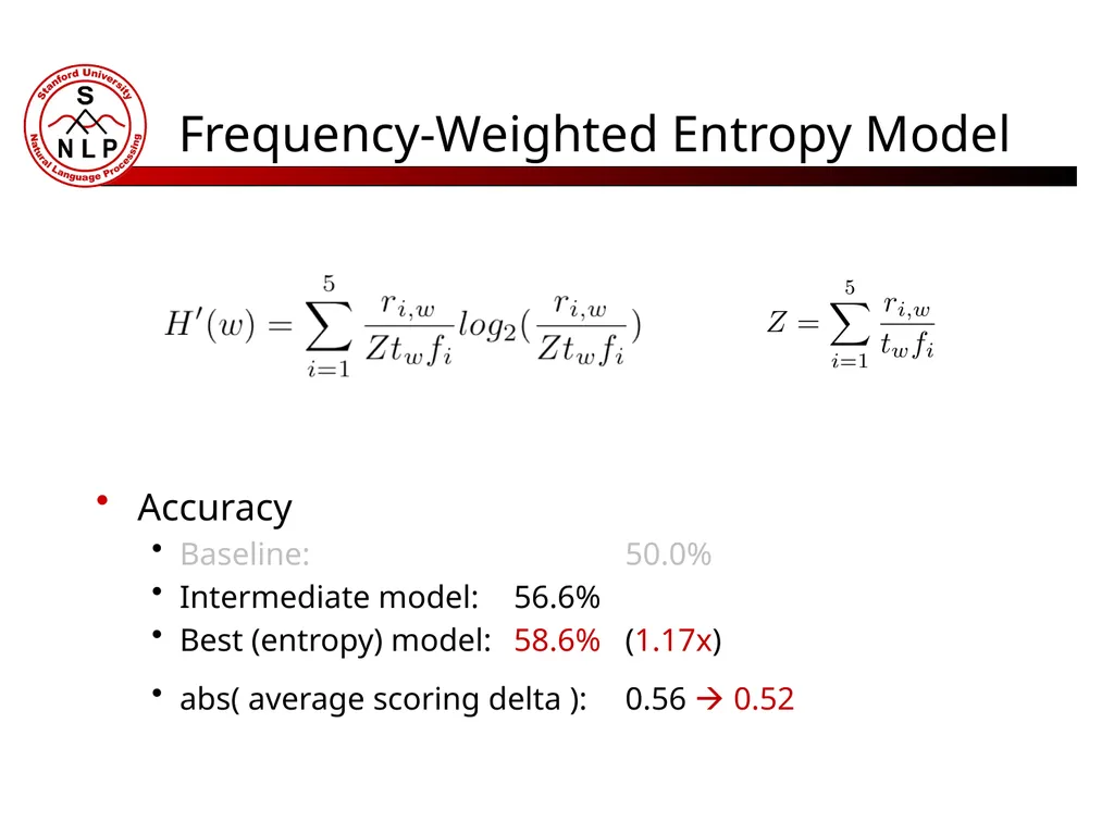 Great Food, Lousy Service Topic Modeling for - slide 12 of 12