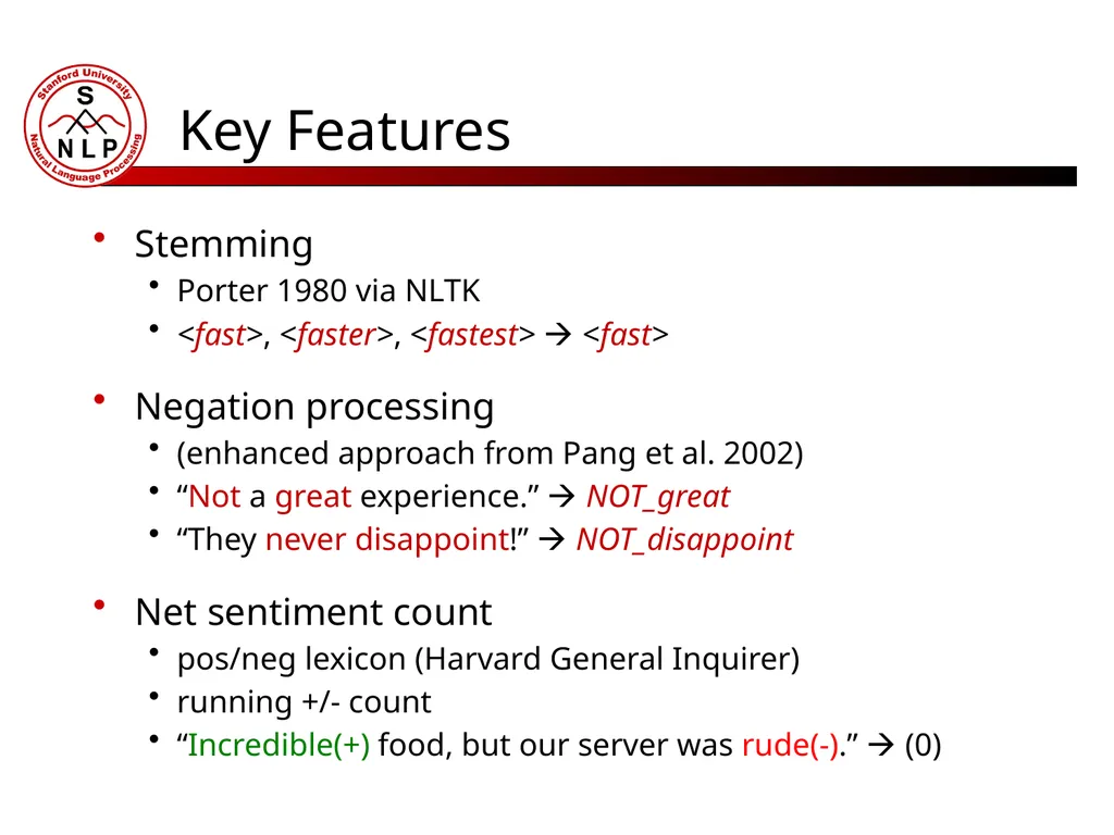 Great Food, Lousy Service Topic Modeling for - slide 8 of 12