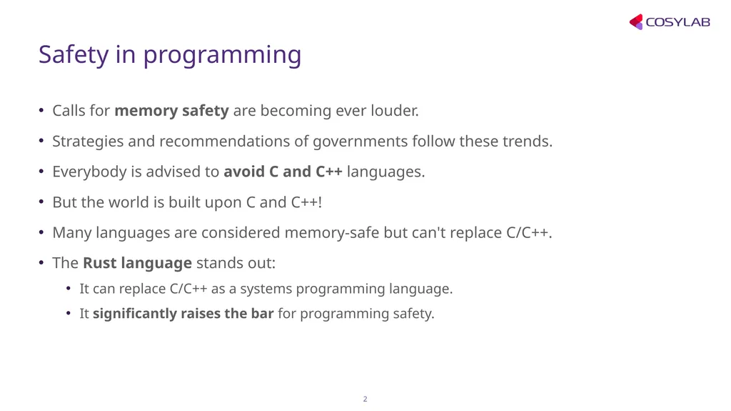 Thoughts on improving programming practices in - slide 2 of 16