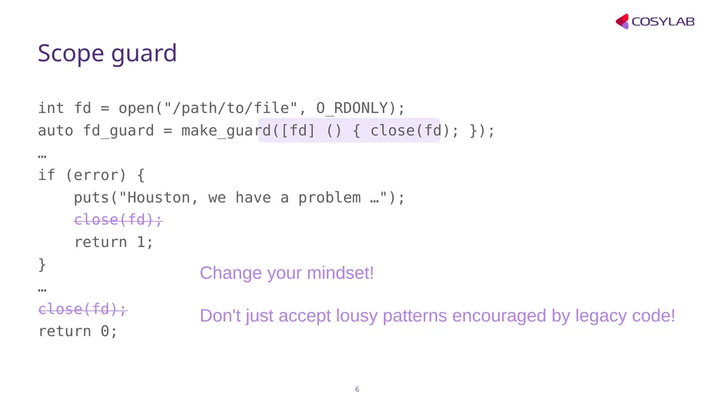 Thoughts on improving programming practices in - slide 6 of 16