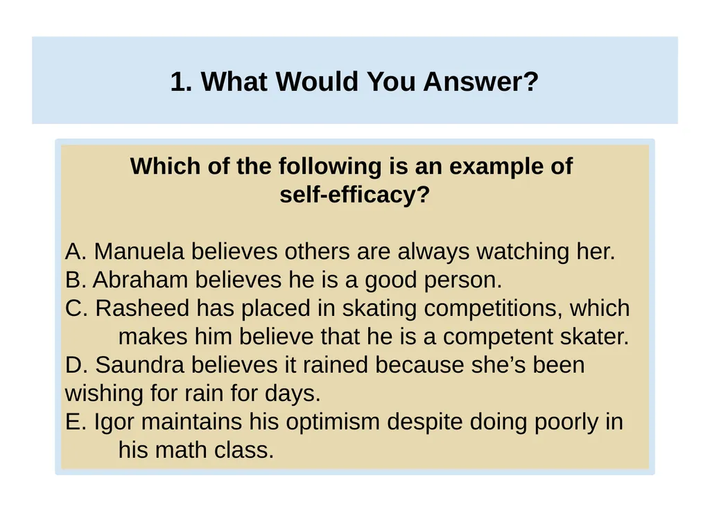 Unit 10 Personality Module 59 Exploring the Self - slide 12 of 41