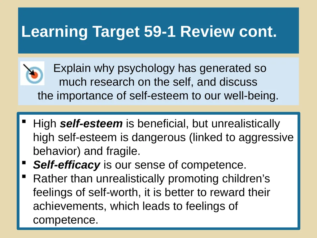 Unit 10 Personality Module 59 Exploring the Self - slide 37 of 41