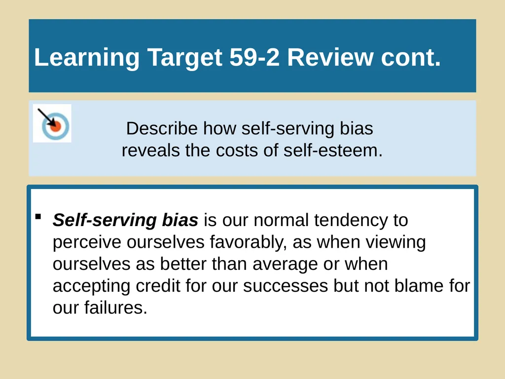 Unit 10 Personality Module 59 Exploring the Self - slide 39 of 41