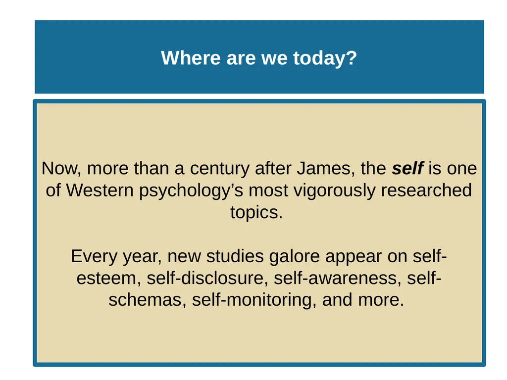 Unit 10 Personality Module 59 Exploring the Self - slide 4 of 41