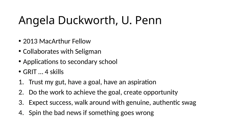 POSITIVE PSYCHOLOGY Applications for Resiliency - slide 30 of 52