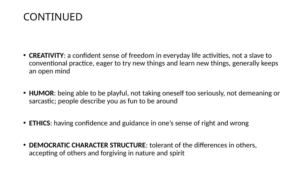 POSITIVE PSYCHOLOGY Applications for Resiliency - slide 13 of 52