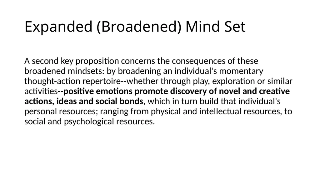 POSITIVE PSYCHOLOGY Applications for Resiliency - slide 32 of 52
