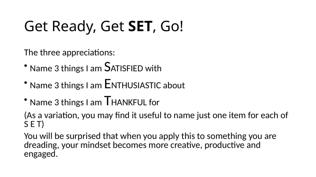 POSITIVE PSYCHOLOGY Applications for Resiliency - slide 23 of 52