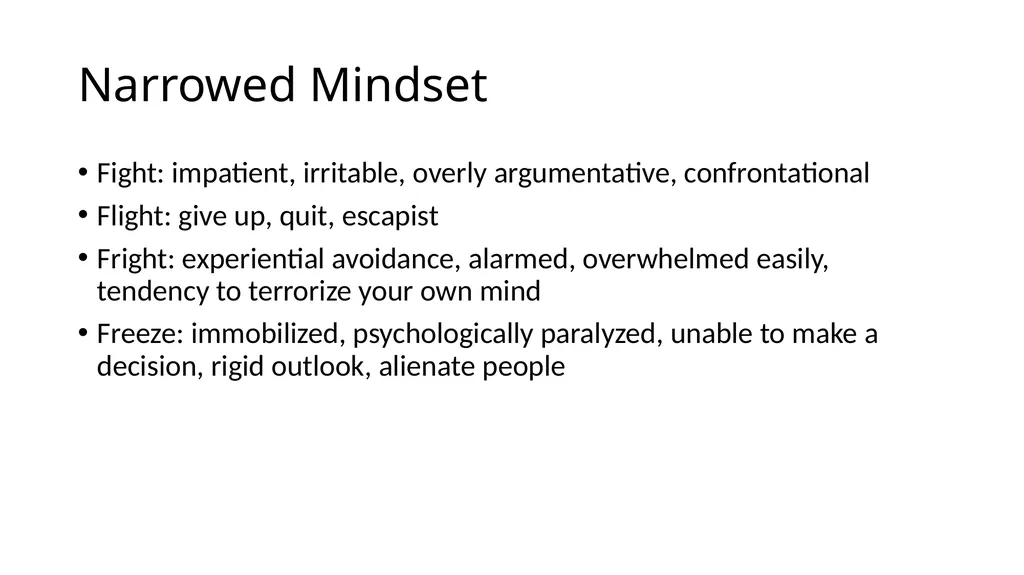 POSITIVE PSYCHOLOGY Applications for Resiliency - slide 33 of 52
