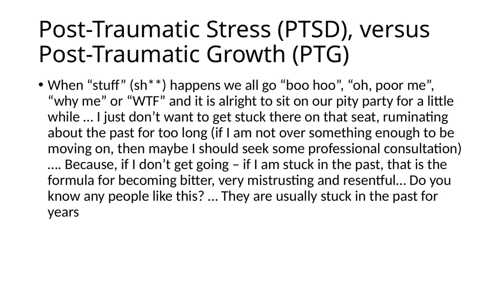 POSITIVE PSYCHOLOGY Applications for Resiliency - slide 21 of 52