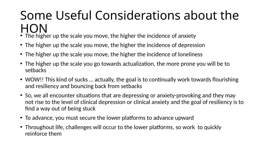 POSITIVE PSYCHOLOGY Applications for Resiliency - slide 10 of 52