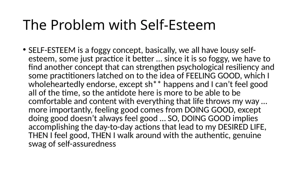 POSITIVE PSYCHOLOGY Applications for Resiliency - slide 15 of 52