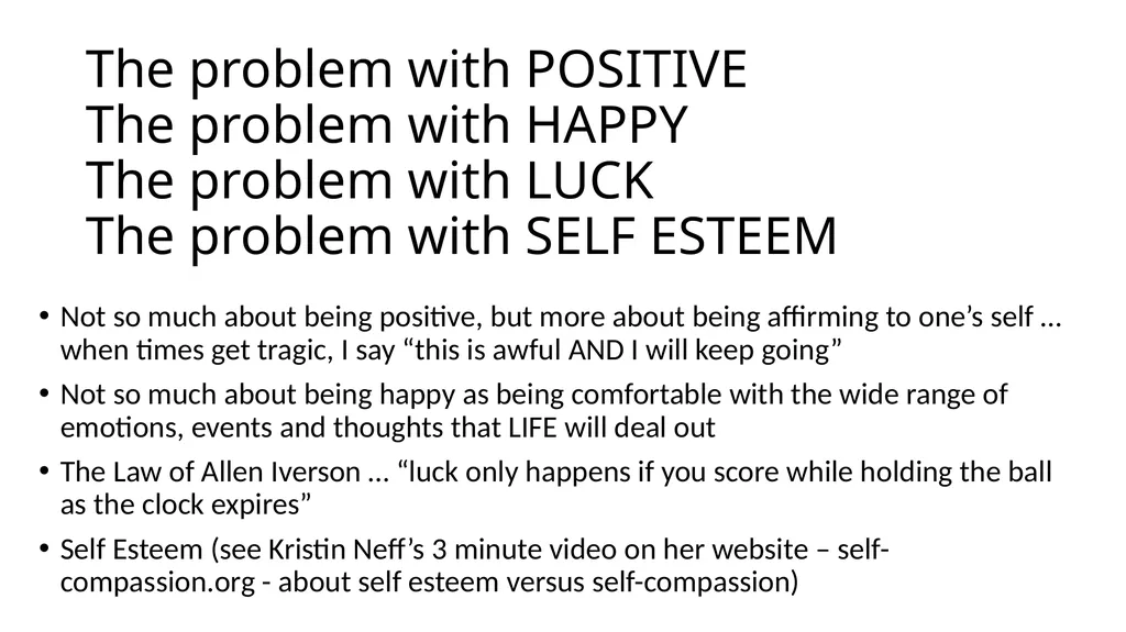 POSITIVE PSYCHOLOGY Applications for Resiliency - slide 14 of 52