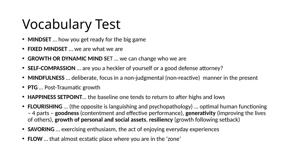 POSITIVE PSYCHOLOGY Applications for Resiliency - slide 4 of 52