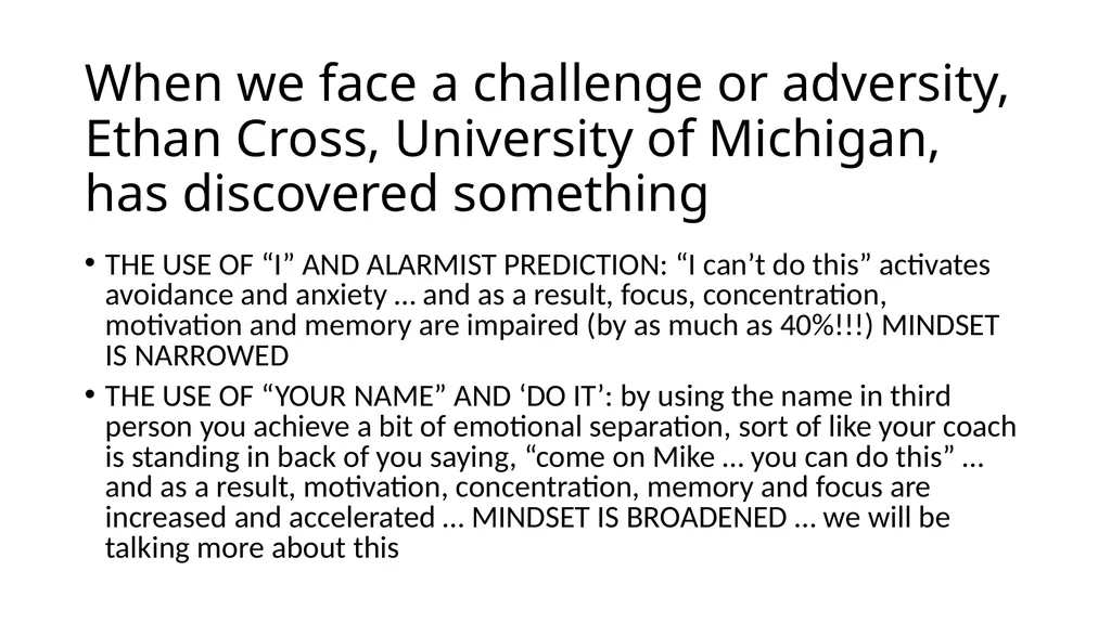 POSITIVE PSYCHOLOGY Applications for Resiliency - slide 24 of 52