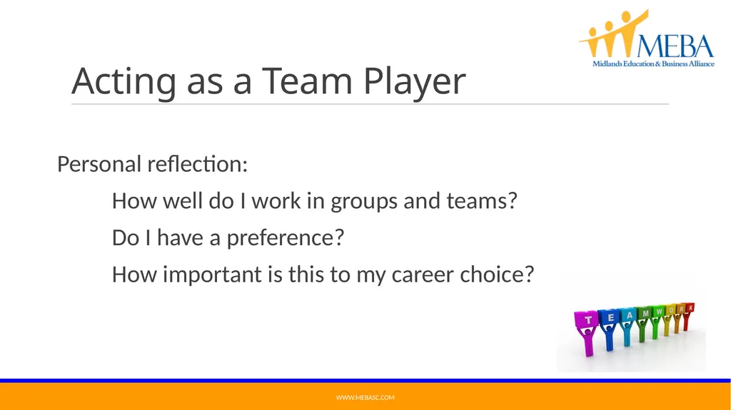Got Soft Skills? READY, SET, CONNECT! MEBA’s - slide 8 of 11