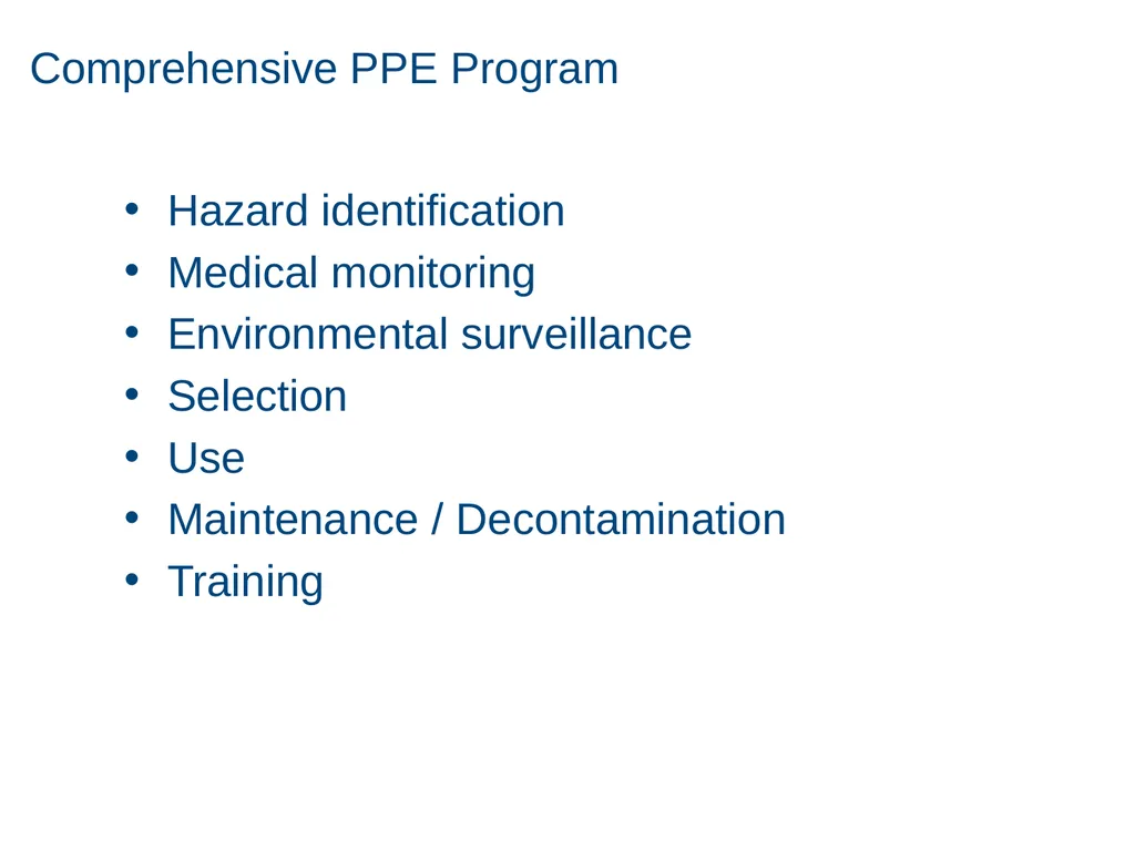 Personal Protective Equipment 1 Disclaimer - slide 17 of 62