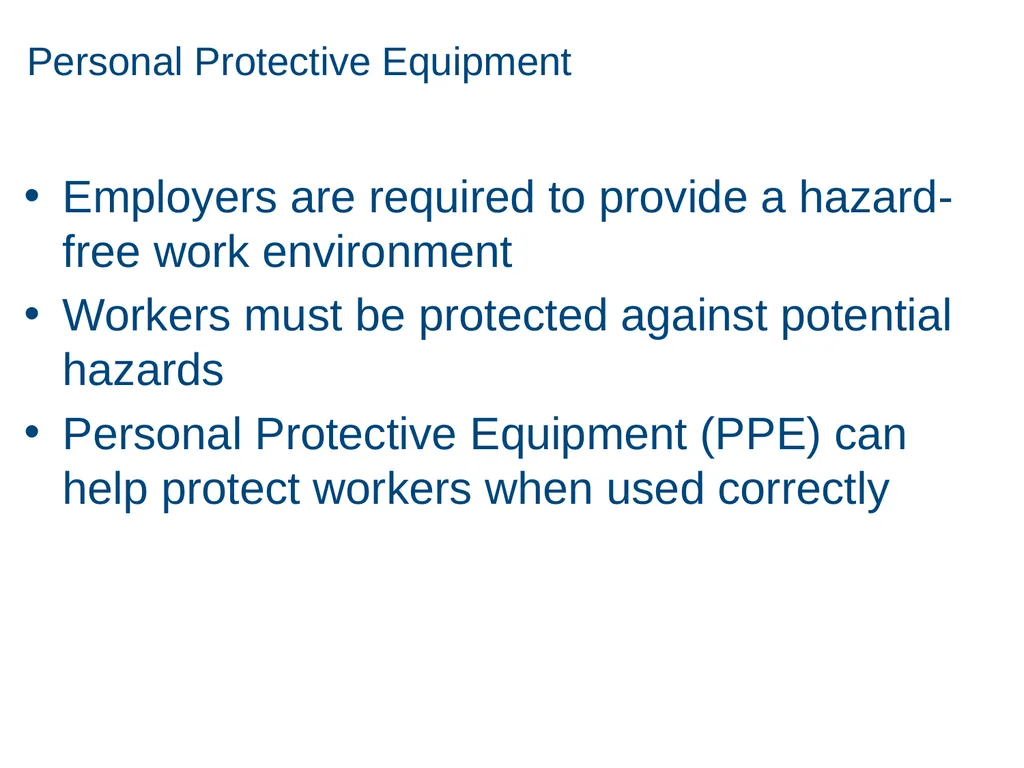 Personal Protective Equipment 1 Disclaimer - slide 3 of 62