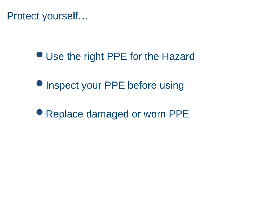 Personal Protective Equipment 1 Disclaimer - slide 60 of 62