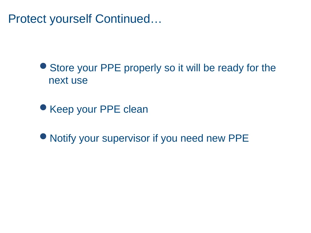 Personal Protective Equipment 1 Disclaimer - slide 61 of 62