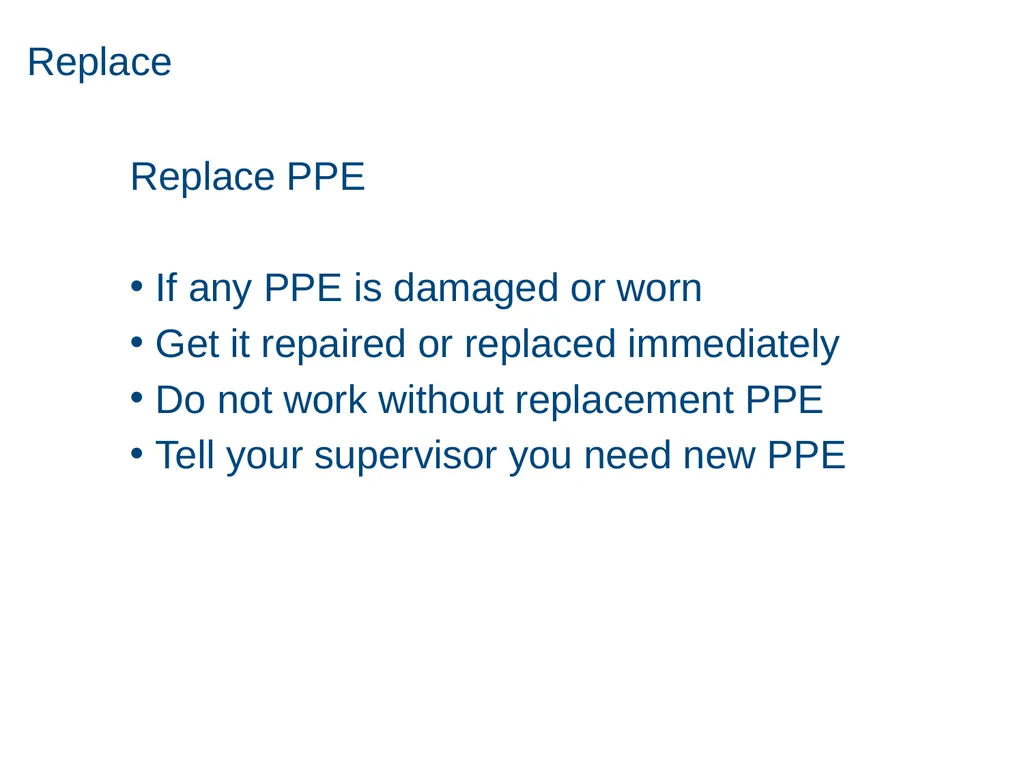 Personal Protective Equipment 1 Disclaimer - slide 14 of 62