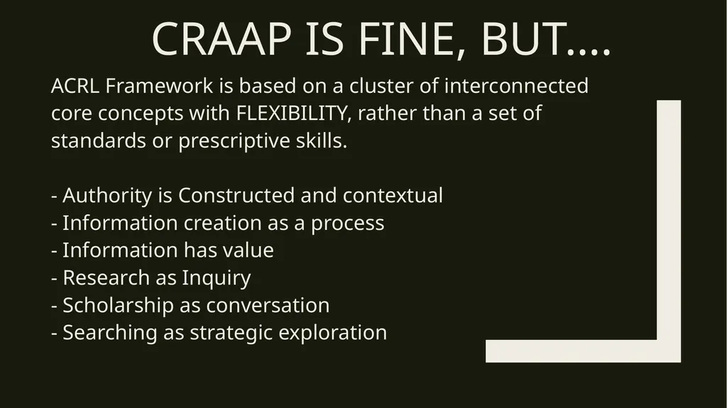 Making the C.R.A.A.P. Test Less Crappy Kat - slide 5 of 11