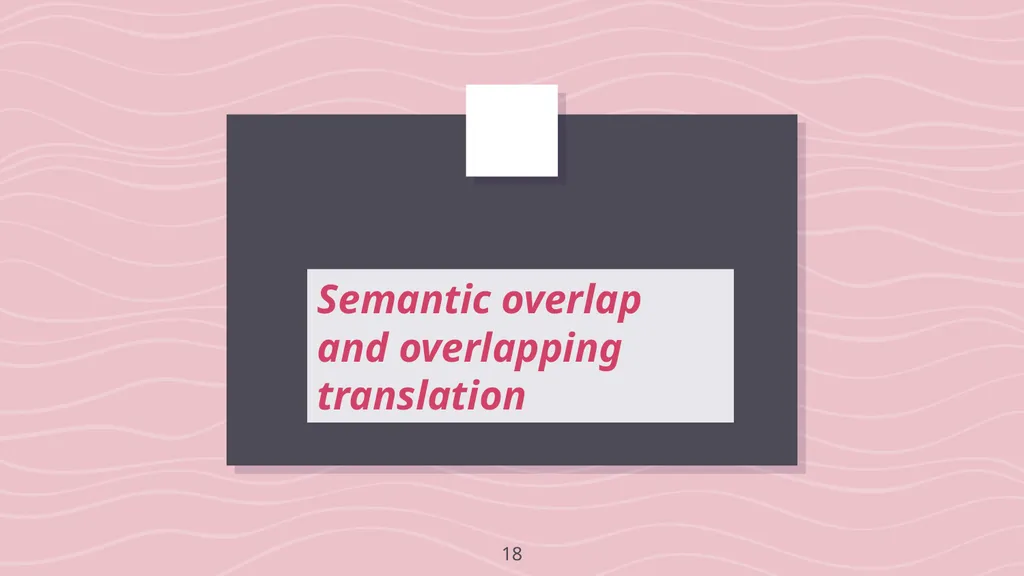 Denotative meaning and translation issues - slide 18 of 40