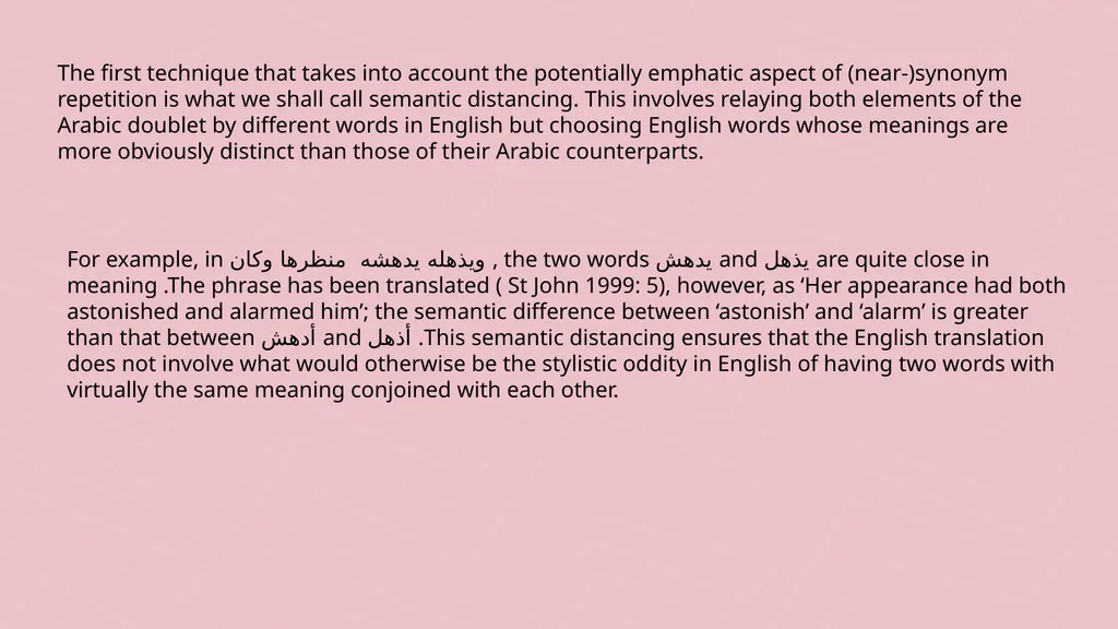 Denotative meaning and translation issues - slide 30 of 40