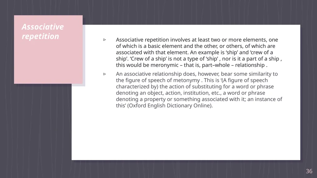Denotative meaning and translation issues - slide 36 of 40