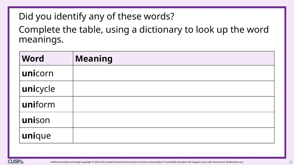 CUSP Spelling Year 3 Block 5 The suffixes –ment, - slide 23 of 34