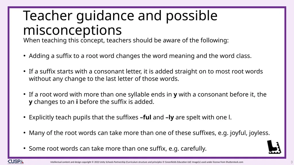 CUSP Spelling Year 3 Block 5 The suffixes –ment, - slide 3 of 34