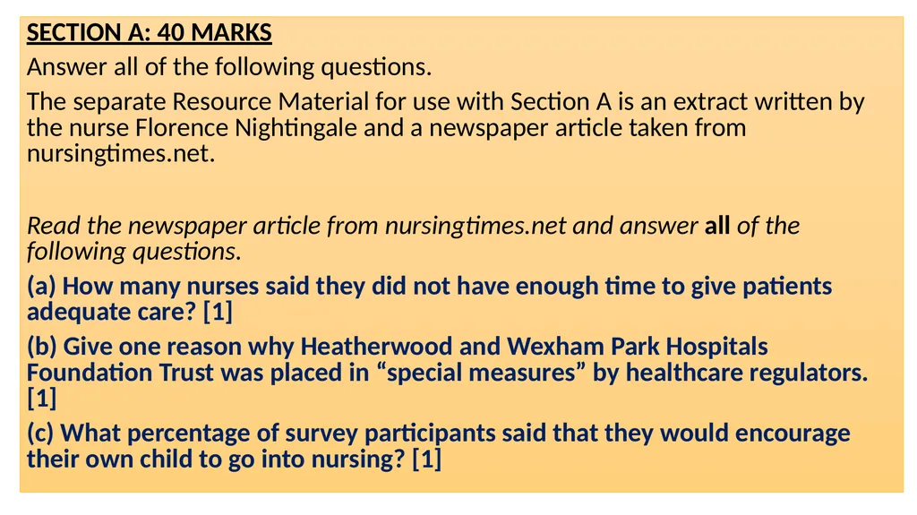 GCSE English Language Paper 2 Preparation - slide 4 of 29