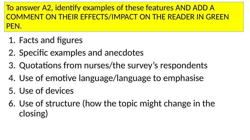 GCSE English Language Paper 2 Preparation - slide 8 of 29