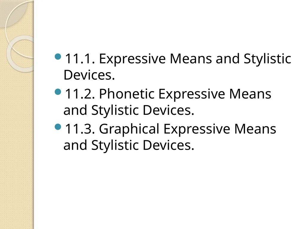 Expressive Means and Stylistic Devices. Phonetic - slide 2 of 13