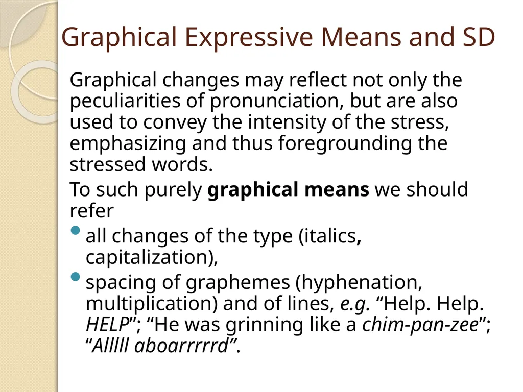 Expressive Means and Stylistic Devices. Phonetic - slide 12 of 13